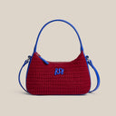 Urban Crochet Handcrafted Hobo Bag-Red